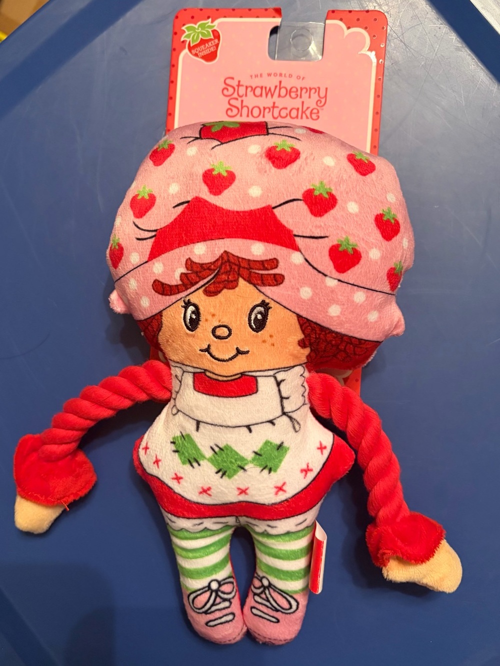 The World of Strawberry Shortcake Pink Strawberry Dog Toy w/Squeaker